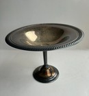 Vintage Wm Rogers Silver Plate Pedestal Footed Candy Nut Dish Compote 4240