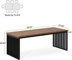 78 74  Extra Long 2 Person Desk  Double Office Computer Desk With Metal Frame