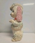 Vintage 1962 Edward Mobley Squeaky Pink Eared Blue Poodle Puppy Sun Rubber Rare