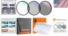 52mm Professional 3-piece Lens Filter Kit - Uv  Polarizer   Nd4 Included