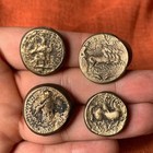 Rare Ancient Roman Greek Provincial Lot 4 Coins apollo  Horse Rider  Attica Owl