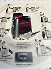Vintage 1950   s Koken 8 Position Red Hydraulic Barber Chair  Sign ad