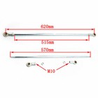 For Atv Go Kart Quad Cart Steering Wheel Gear Rack Shaft Tie Rod Kit Assembly