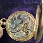 Waltham Gold Filled Full Hunter Pocket Watch White Dial Arabic Numerals