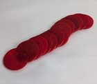 Vintage Lot 15 Art Deco Catalin Bakelite Candy Apple Red Swirl Poker Chips C1935