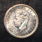 1943 Newfoundland Canada Half Dime 5c Silver - High Quality Scans  q906