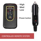12v Heated Fleece Car Blanket With Controller For Timer   Heat Levels