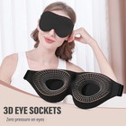 2x 3d Travel Eye Mask Sleeping Soft Padded Shade Cover Rest Relax Blindfold Us