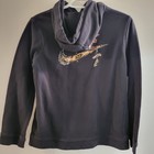 Nike Fantasy Creature Hoodie Youth Size Large Dm4092-010 Unique Graphic Black
