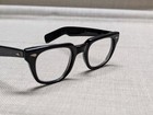 Vintage 1950s 1960s Eyeglasses American Optical Black 46   23 Plastic Fames