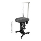 Electric Lift Dog Grooming Table 24  Rotating Desktop With Adjustable Holder