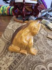 Vintage Mcm Wood Hand Carved Frog Or Toad Nice Size And Great Detail Mahogany