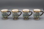 Mackenzie Childs Mug Maclachlan Third Edition Set Of 4 - Free Usa Shipping