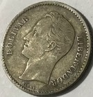1935 Venezuela 1 Bolivar Silver Coin Km-22 High Details