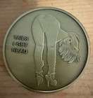  heads I Get Tail -tails I Get Head Adult Flipping Coin  New Gold Finish 