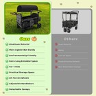 4 Seater Wagon Stroller  All-terrain Aluminum Stroller Wagon For 4 Kids Rovique