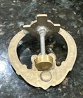 Vintage Claddagh Irish Door Knocker Celtic Cross Brass