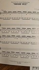 Vintage 1985 Miami Vice Theme Sheet Music - Jan Hammer - Piano Solo - Rare