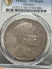 Sasa 1895 Ethiopia Birr Silver Pcgs Vf Details
