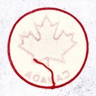Vintage Canada Patch     Canadian Maple Leaf Travel Souvenir     Sew-on Large 4  Nos