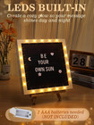 Changeable Felt Letter Board With Led Lights - 10  10  Message Custom Signs   Woo