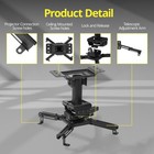 H a Universal Projector Ceiling Mount  Black