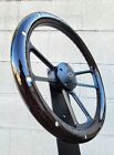 14  Black Billet Steering Wheel Dark Pine Aluminum Rivets 1974-94 C10 Pickup
