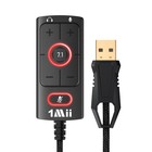 Usb Sound Card 3 5mm Audio Adapter - Virtual 7 1 Surround Sound  Plug   Play For