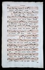 1732 Antiphonal Leaf Page Commune Many Martyrs Catholic Sheet Music Bible Vgc