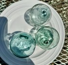 Authentic Vintage Japanese Glass Fishing Floats 3  3 25  Found In Alaska Set Of3