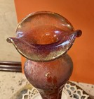 Antique Petite French Baccarat France Glass Vase Chrysoprase Uranium Glass