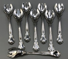Chantilly - Gorham Sterling Silver Set 8 Ice Cream Forks 5 5   Factory Original