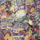 Vintage Tribes For Her Multicolored Flora Angel Baby Printed Button Up Women   s S