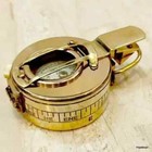 Nautical Solid Brass Compass British Military Iii Prismatic Pocket Handmade Gift