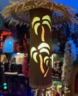 Tiki Lamp Light Bamboo Resin Orchids Of Hawaii Inspired Tiki Bar Tiki Mug Lounge