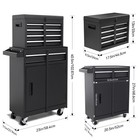 Garage Workshop Organizer detachable 5 Drawer Tool Chest W storage Cabinet
