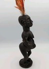 Vintage Female Breast Ancestor Figure West African Tribal Artwood Carved Statue 