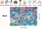 7x5ft Colorful Brick Wall Photography Backdrops