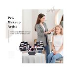 Professional Makeup Train Case Extra Large Cosmetic Organizer Box 6 Trays Wit   
