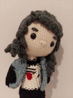 Stranger Things Eddie Munson Plush Crochet Doll Handmade Fan Art Hellfire Club