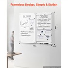 Uimoso Glass Dry Erase Board Set  2 Pack  35 4 X 23 6 In Magnetic Whiteboard