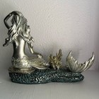 Mermaid Figurine Statue Home Beach Ocean Nautical Coastal Decor Shelf 11  Long