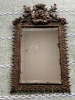 19th C  Victorian Brass Ormolu Wall Mirror With Bacchus Antique Neoclassical