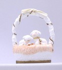 1987 Vintage Hallmark   Christmas Is Gentle   Lamb Basket Porcelain Ltd Edition
