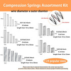 300pcs Compression Springs Assortment Kit 23 Different Sizes Small