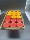 Vintage Crisloid Bakelite Catalin Checkers Marbled Backgammon Game Pieces Set 30
