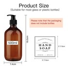 24pcs Waterproof Soap Labels For Bottles  Bathroom Hand Soap Label Stickers  Sha