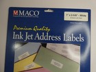 Maco 300 Ink Jet Address Labels 1  X 2-5 8  White New Ij-5865