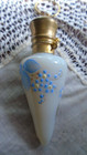 Antique Victorian Ecru Opaline Glass Chatelaine Scent perfume Bottle