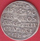 R  Poland Lithuania 3 Groschen 1590 Riga Sigismund Iii Unc Details  4255